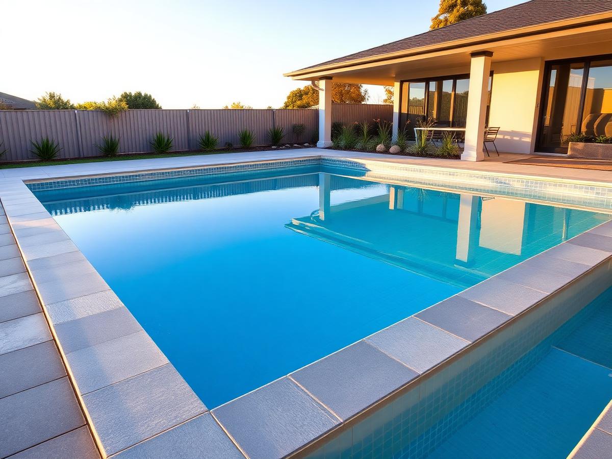 Fully restored pool with new coping, tiling and landscaped surrounds